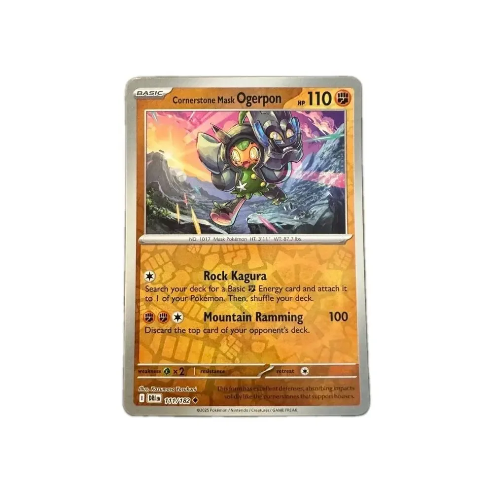 Cornerstone Mask Ogerpon 111/182 Sv10: Destined Rivals Reverse Holo